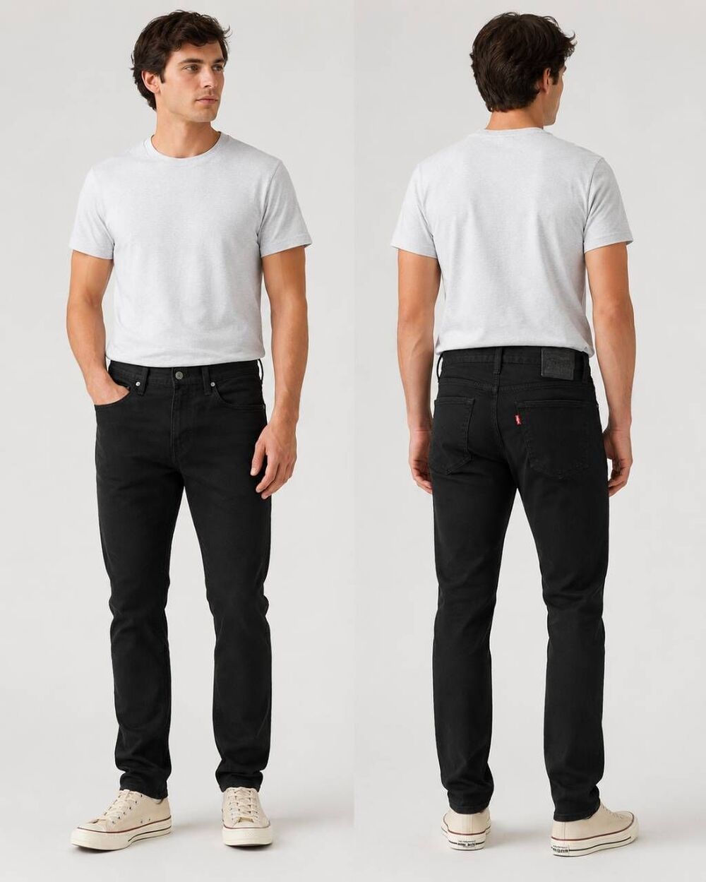 Levi’s 511 Men’s Slim Fit Jeans 34x32 Black Flex Stretch Denim New 04511-1907